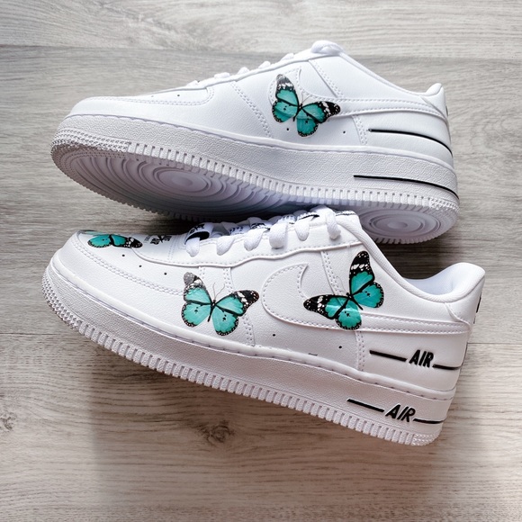 Nike air force 1 low custom butterfly - Picture 7 of 13